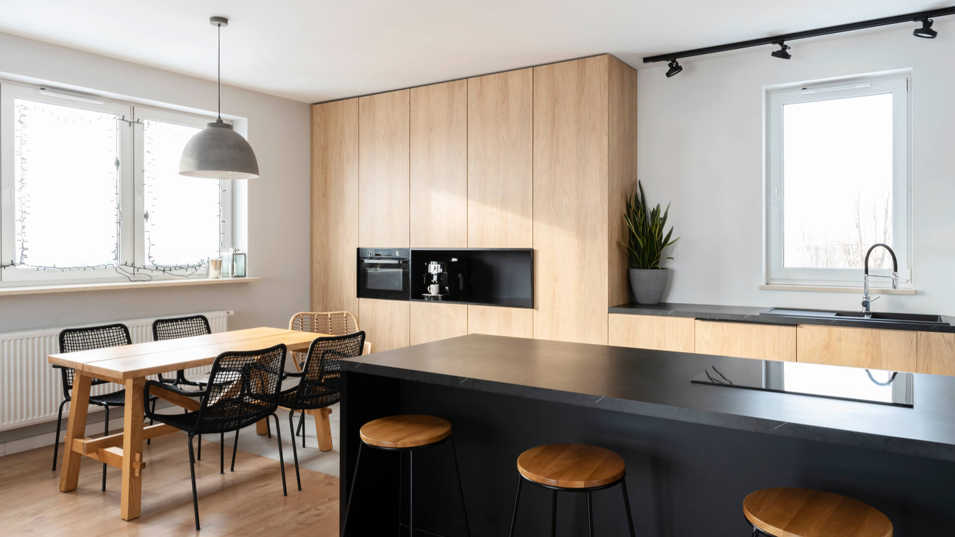Wood + Black Modern Kitchen Style 2022 South Park Home
